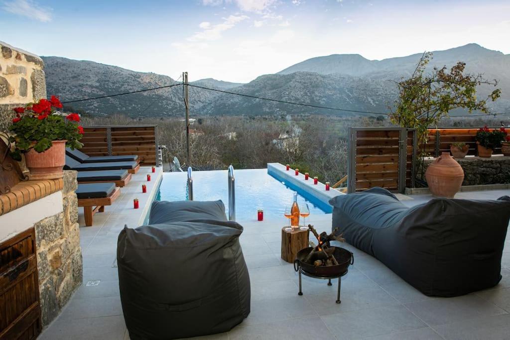 Lasithi Luxury Villa Mesa Lasithi المظهر الخارجي الصورة
