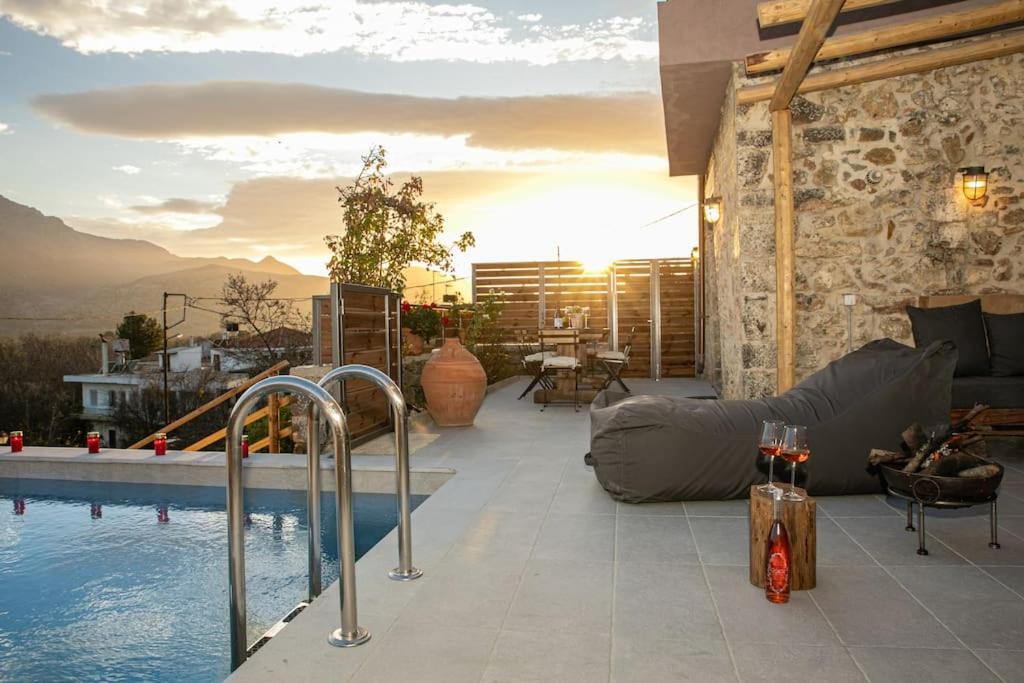 Lasithi Luxury Villa Mesa Lasithi المظهر الخارجي الصورة